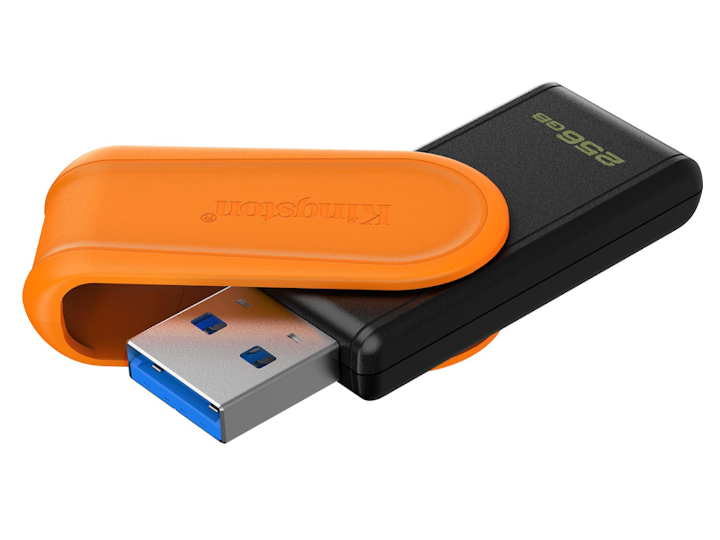 Memorijski USB KINGSTON DTXS 256GB (USB 3.2 Gen1, crna/narančasta boja)-3